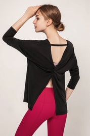 Open Back Long Sleeve Shirts by bornfocus