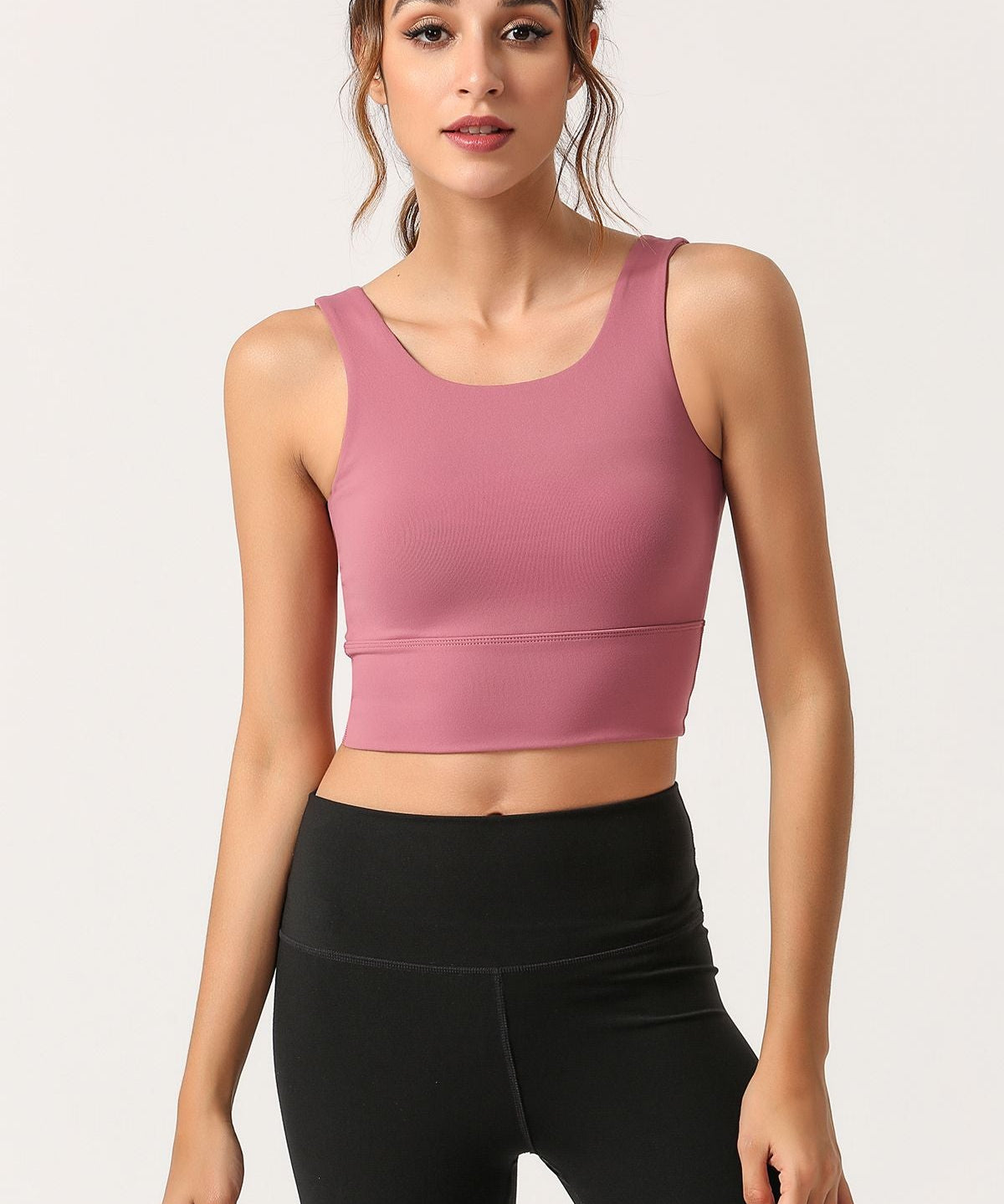 Criss Cross Straps Tank Tops Built-in Bra by bornfocus