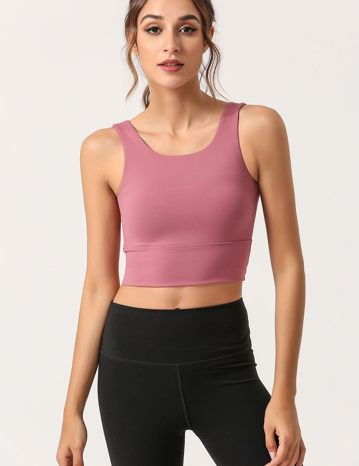 Criss Cross Straps Tank Tops Built-in Bra by bornfocus