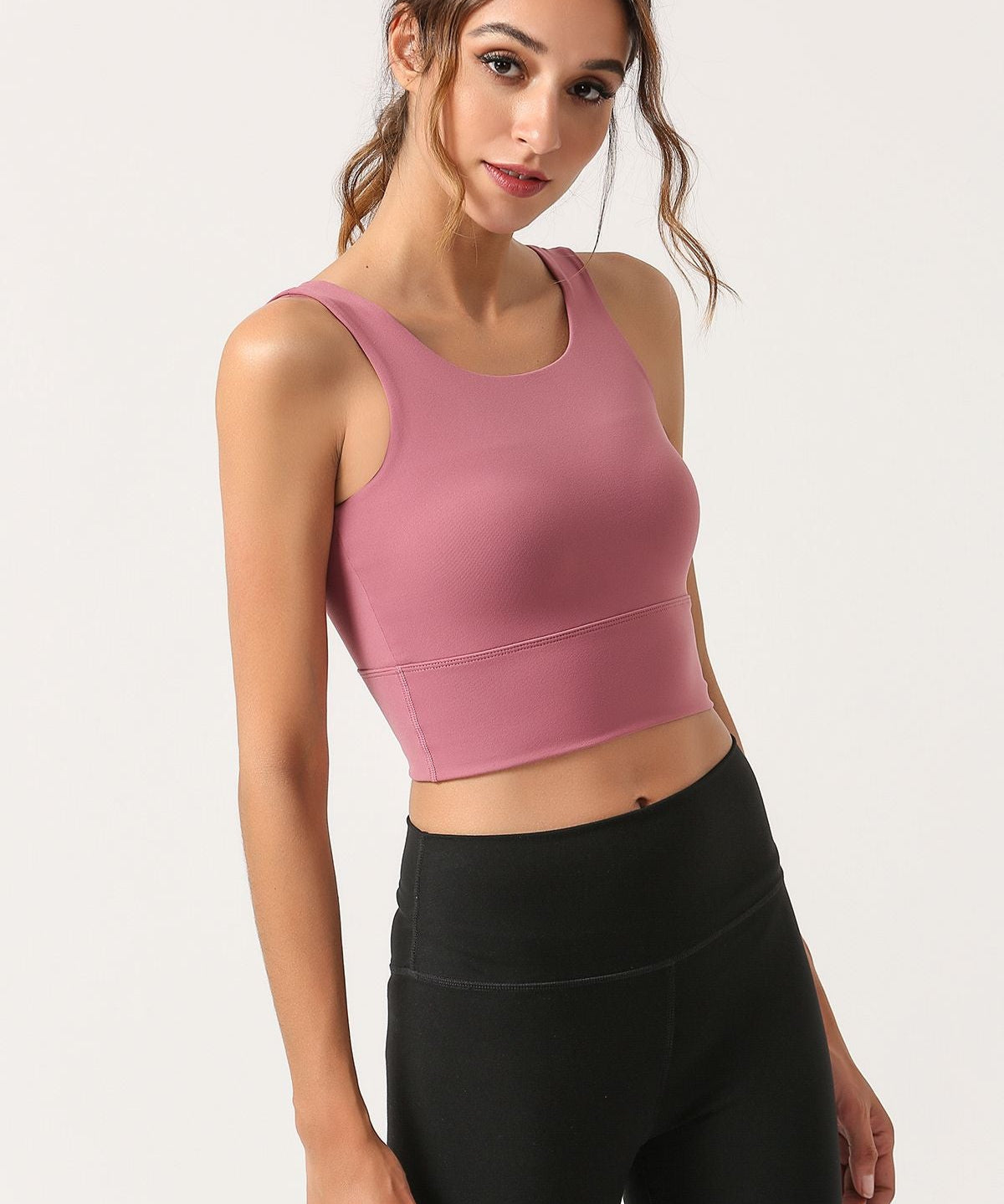 Criss Cross Straps Tank Tops Built-in Bra by bornfocus