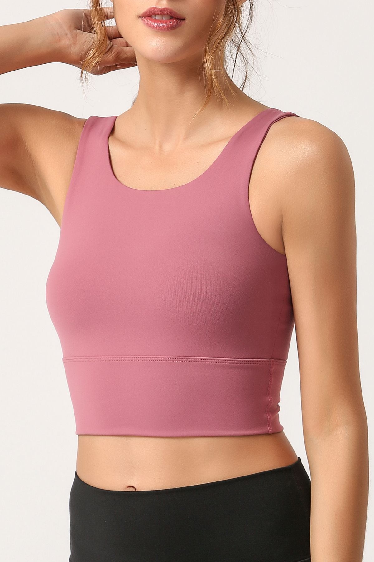 Criss Cross Straps Tank Tops Built-in Bra by bornfocus