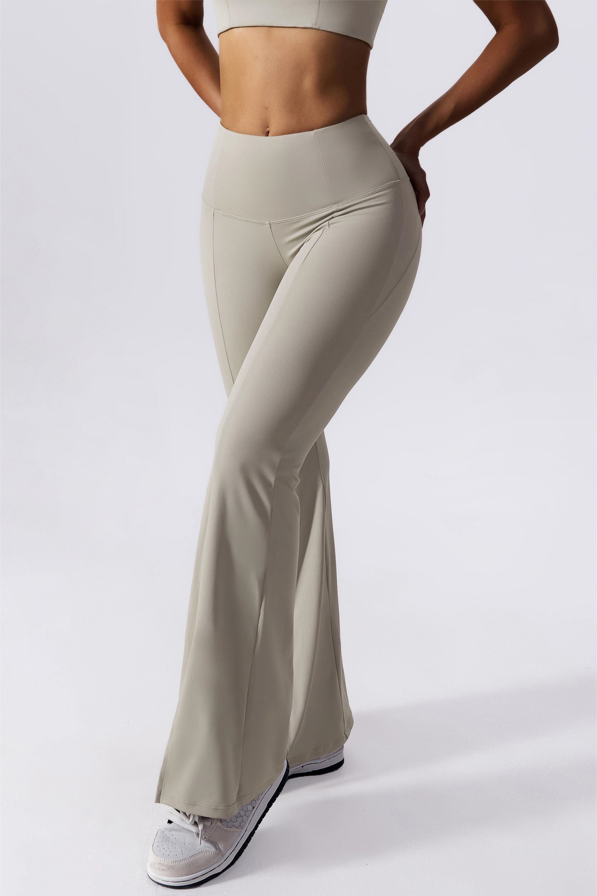 Split-Hem Flared Pants by bornfocus