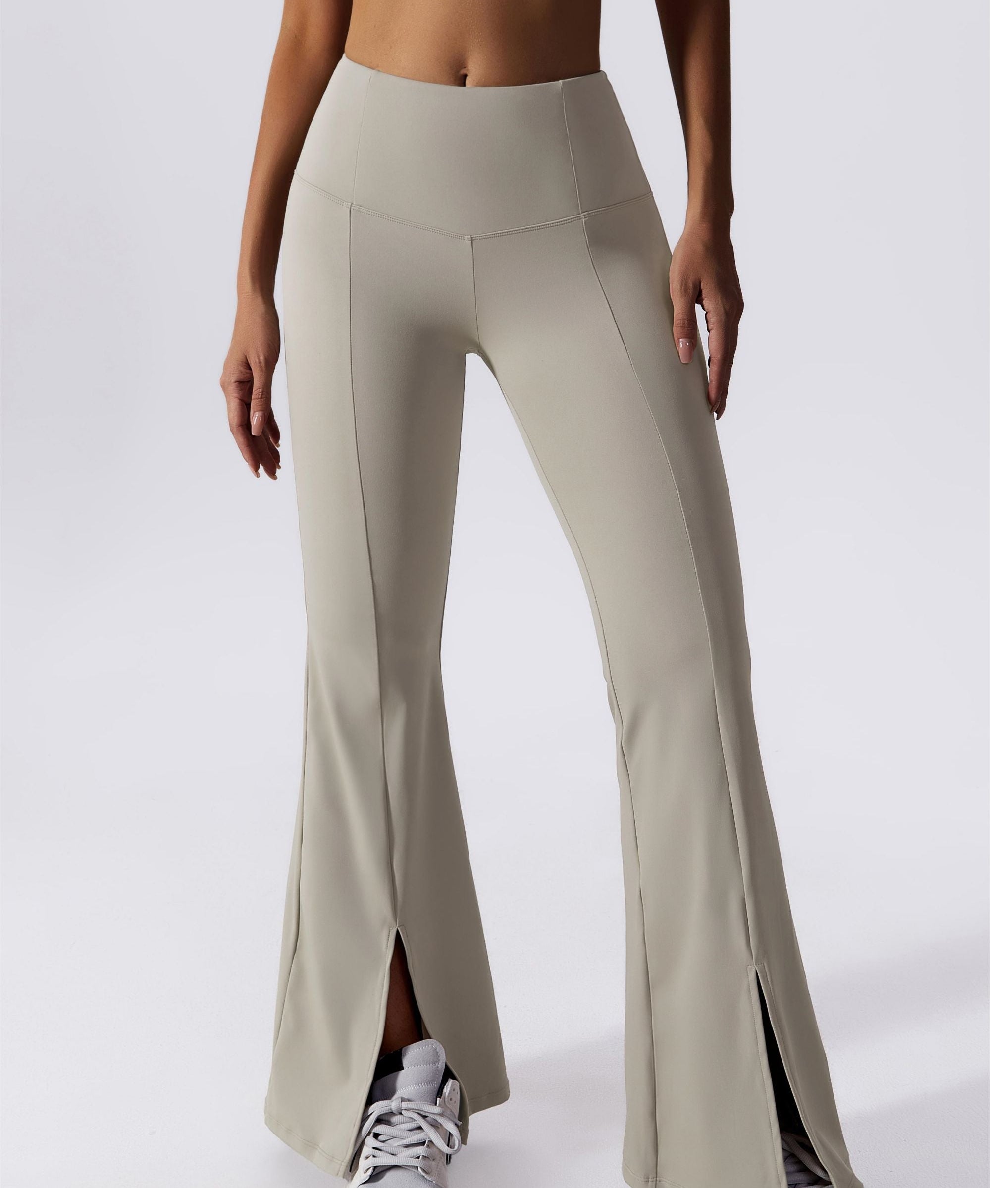 Split-Hem Flared Pants by bornfocus