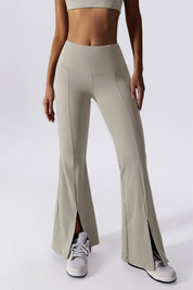 Split-Hem Flared Pants by bornfocus