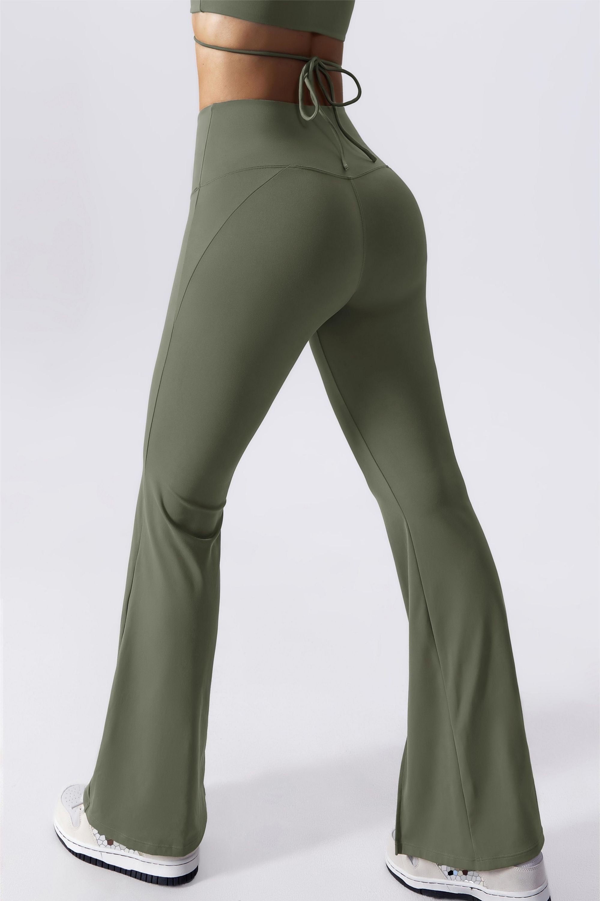 Split-Hem Flared Pants by bornfocus