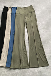 Split-Hem Flared Pants by bornfocus