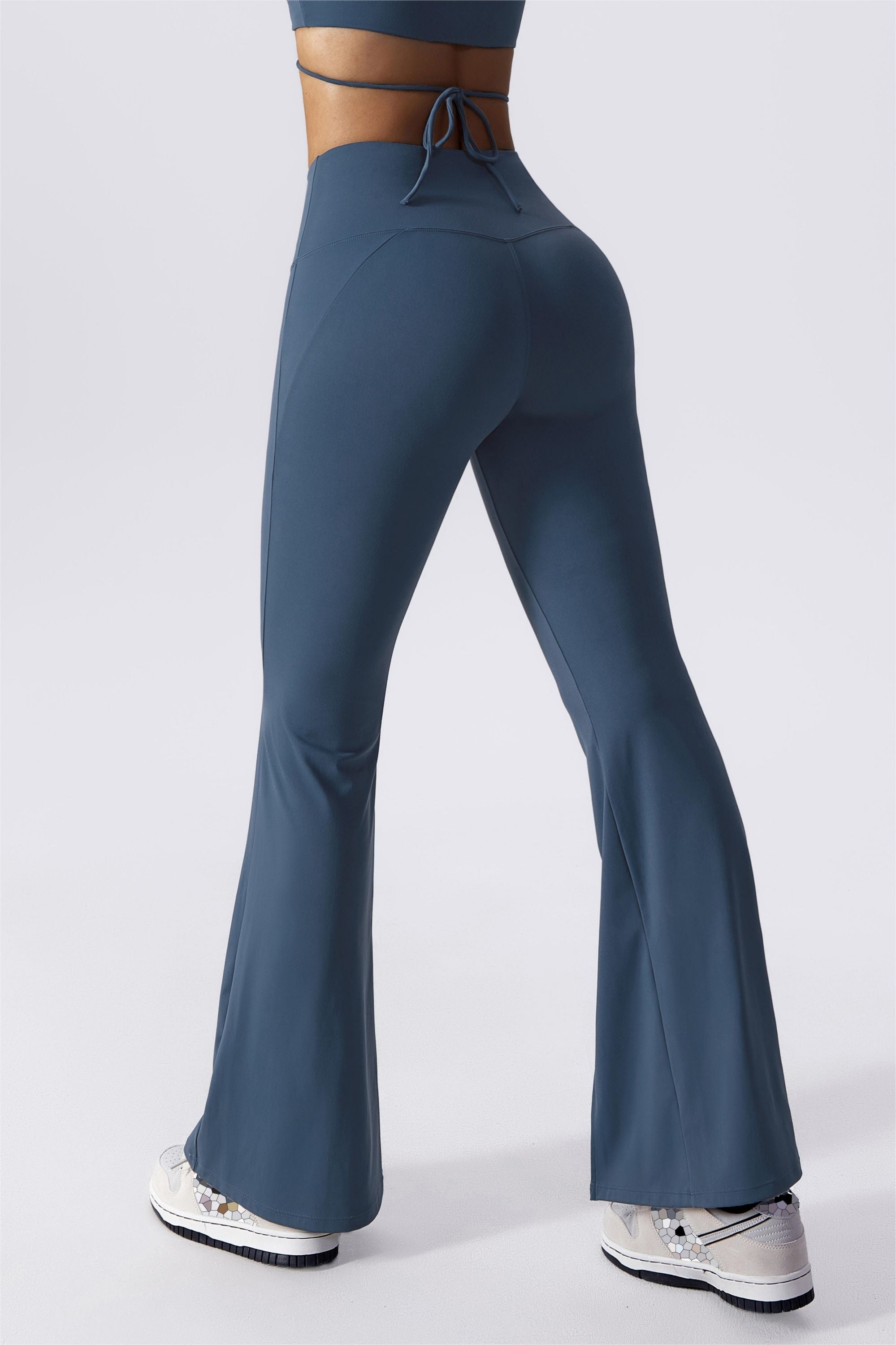 Split-Hem Flared Pants by bornfocus