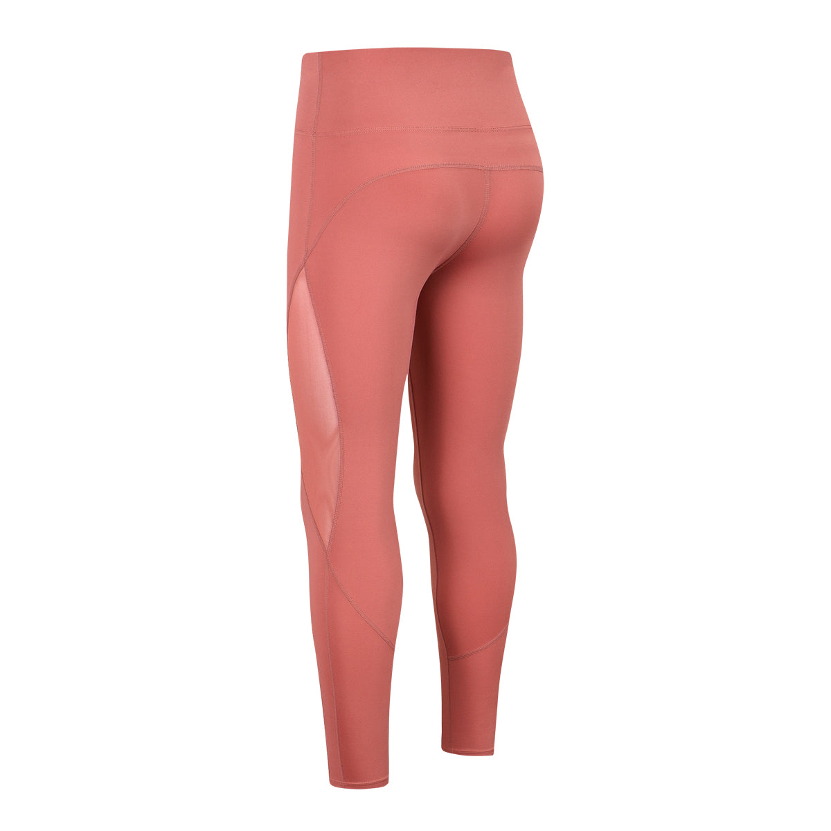 High-Waist Mesh Insert Ankle Leggings by bornfocus