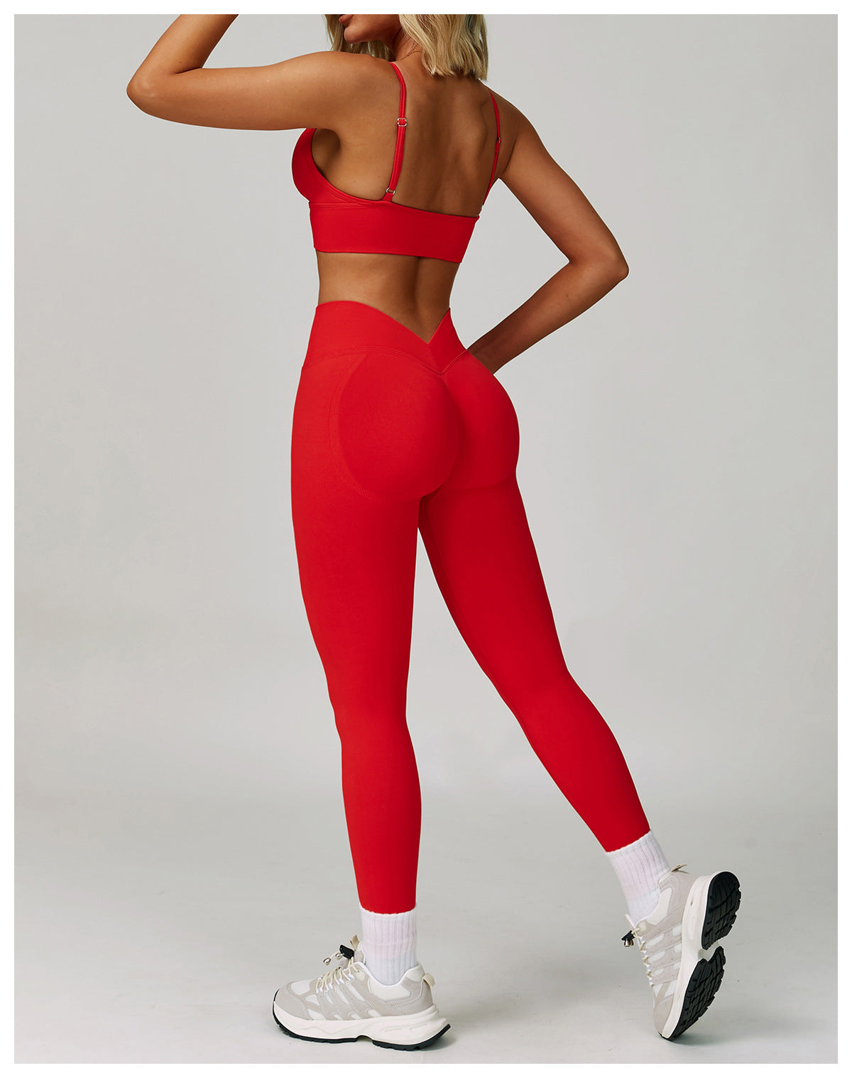 Seamless V Back Scrunch Leggings
