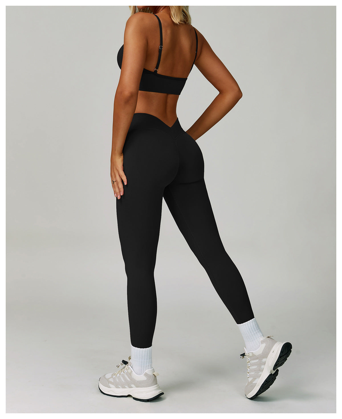Seamless V Back Scrunch Leggings
