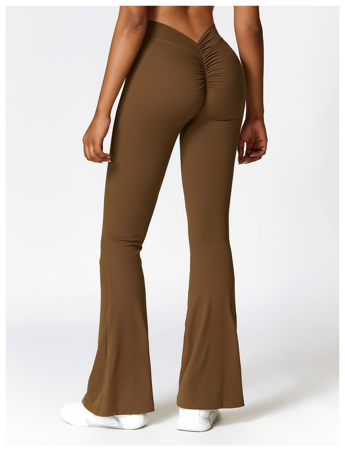 V Back Flare Leggings High Waist