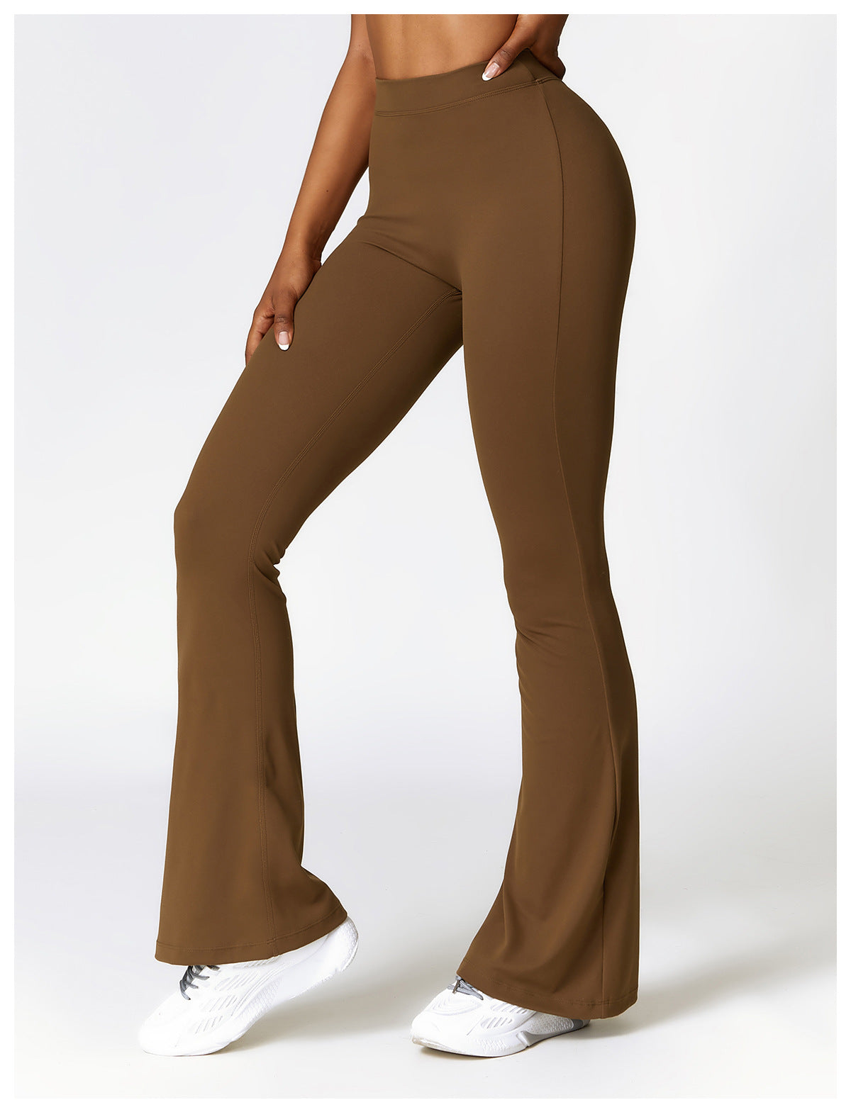 V Back Flare Leggings High Waist