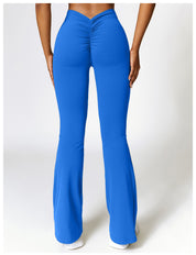 V Back Flare Leggings High Waist