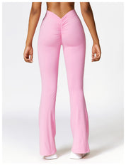V Back Flare Leggings High Waist