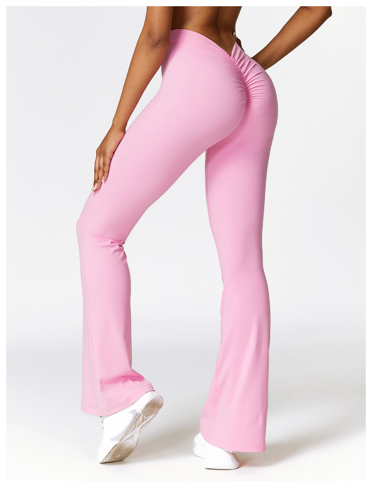 V Back Flare Leggings High Waist