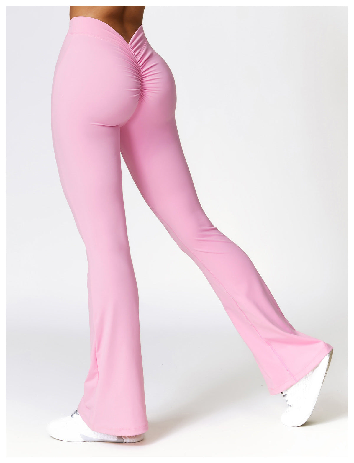 V Back Flare Leggings High Waist