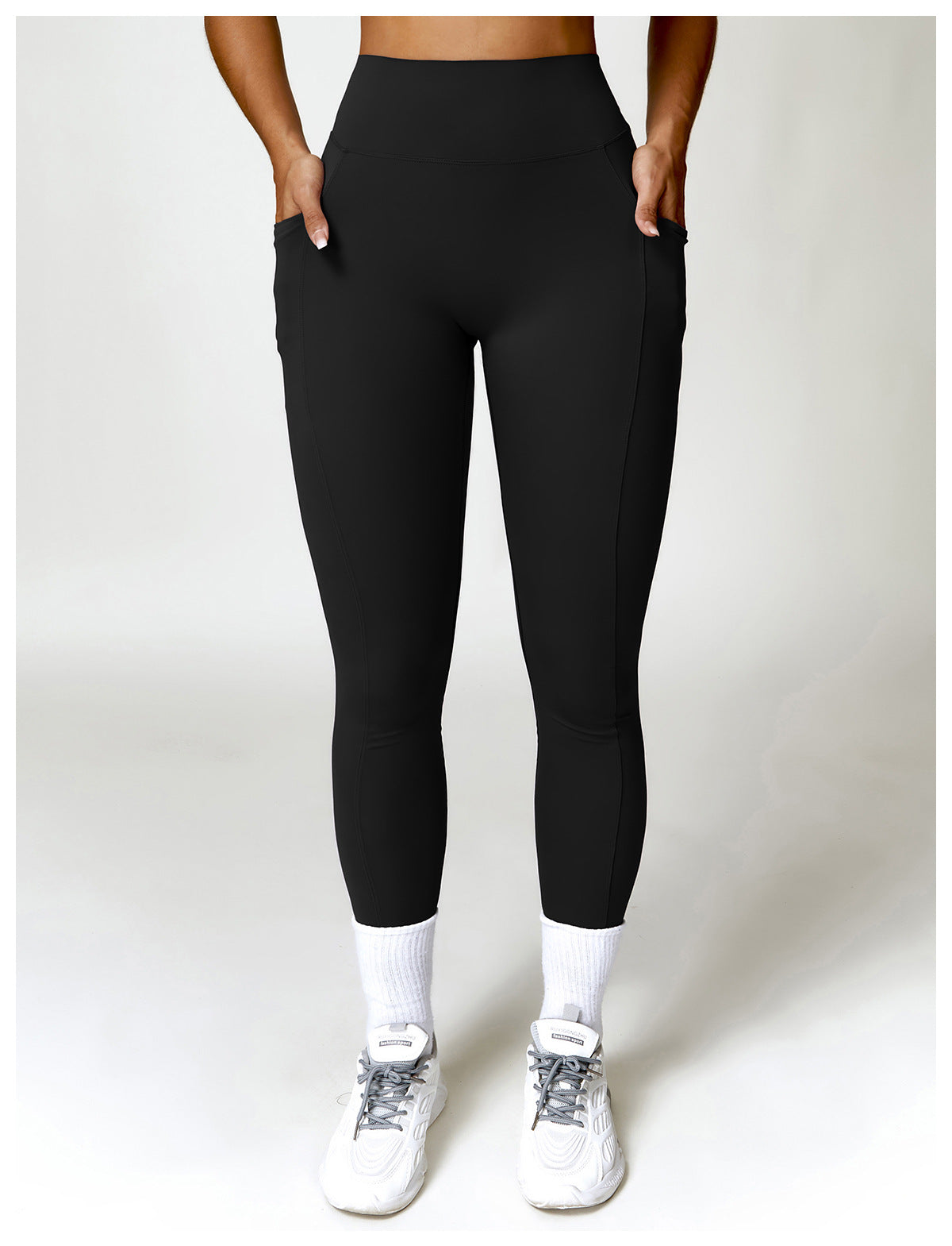 V Back Scrunch Leggings With Pocket