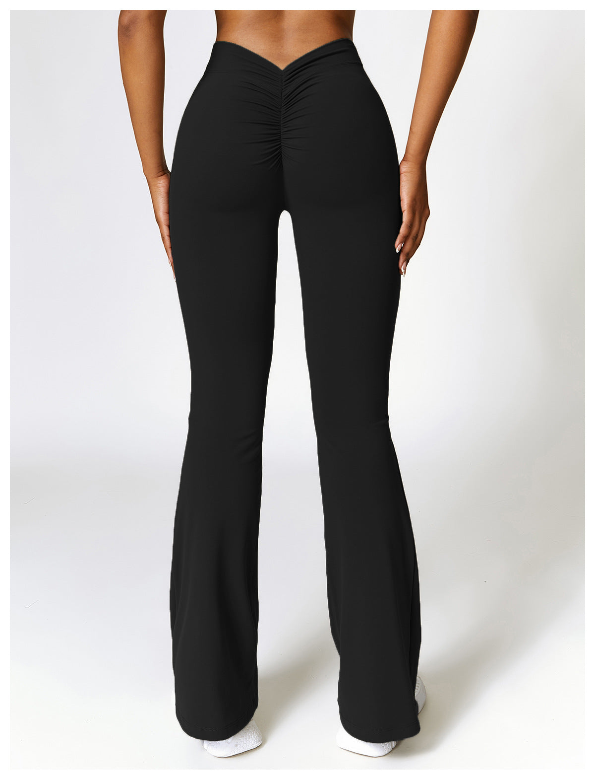 V Back Flare Leggings High Waist