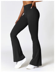 V Back Flare Leggings High Waist