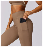 V Back Scrunch Leggings With Pocket