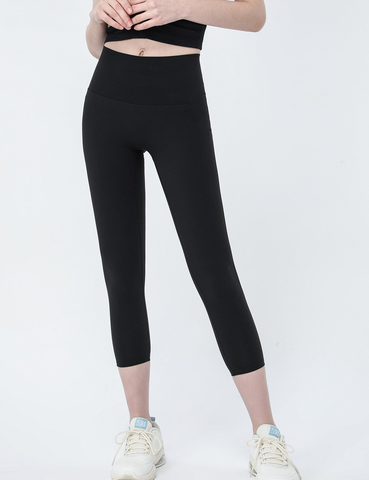 High-Rise Capri Leggings by bornfocus