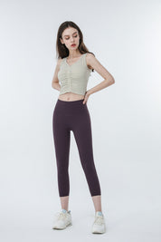 High-Rise Capri Leggings by bornfocus