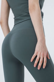 High-Rise Capri Leggings by bornfocus