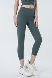 High-Rise Capri Leggings by bornfocus