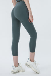 High-Rise Capri Leggings by bornfocus