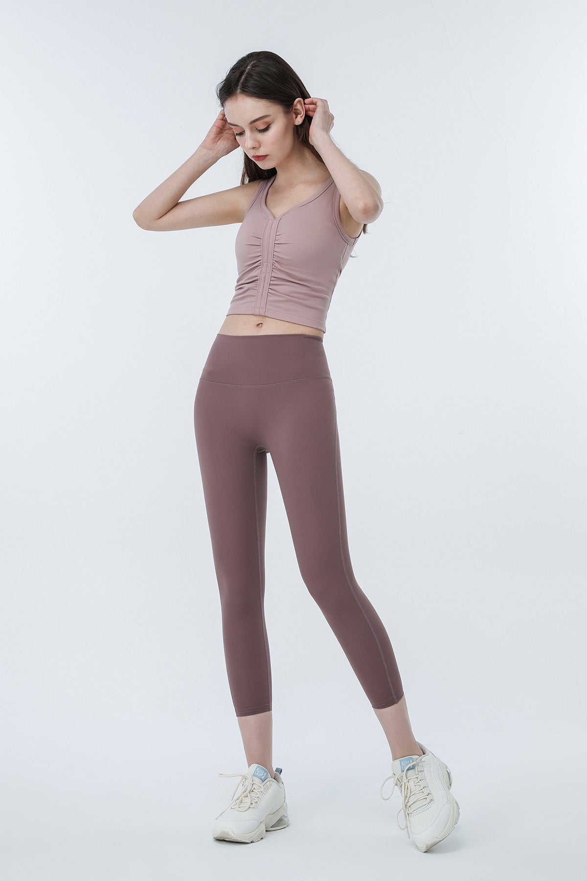 High-Rise Capri Leggings by bornfocus