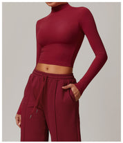 Long-Sleeve Active Crop Top