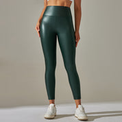 Commando Leggings Faux Leather by bornfocus