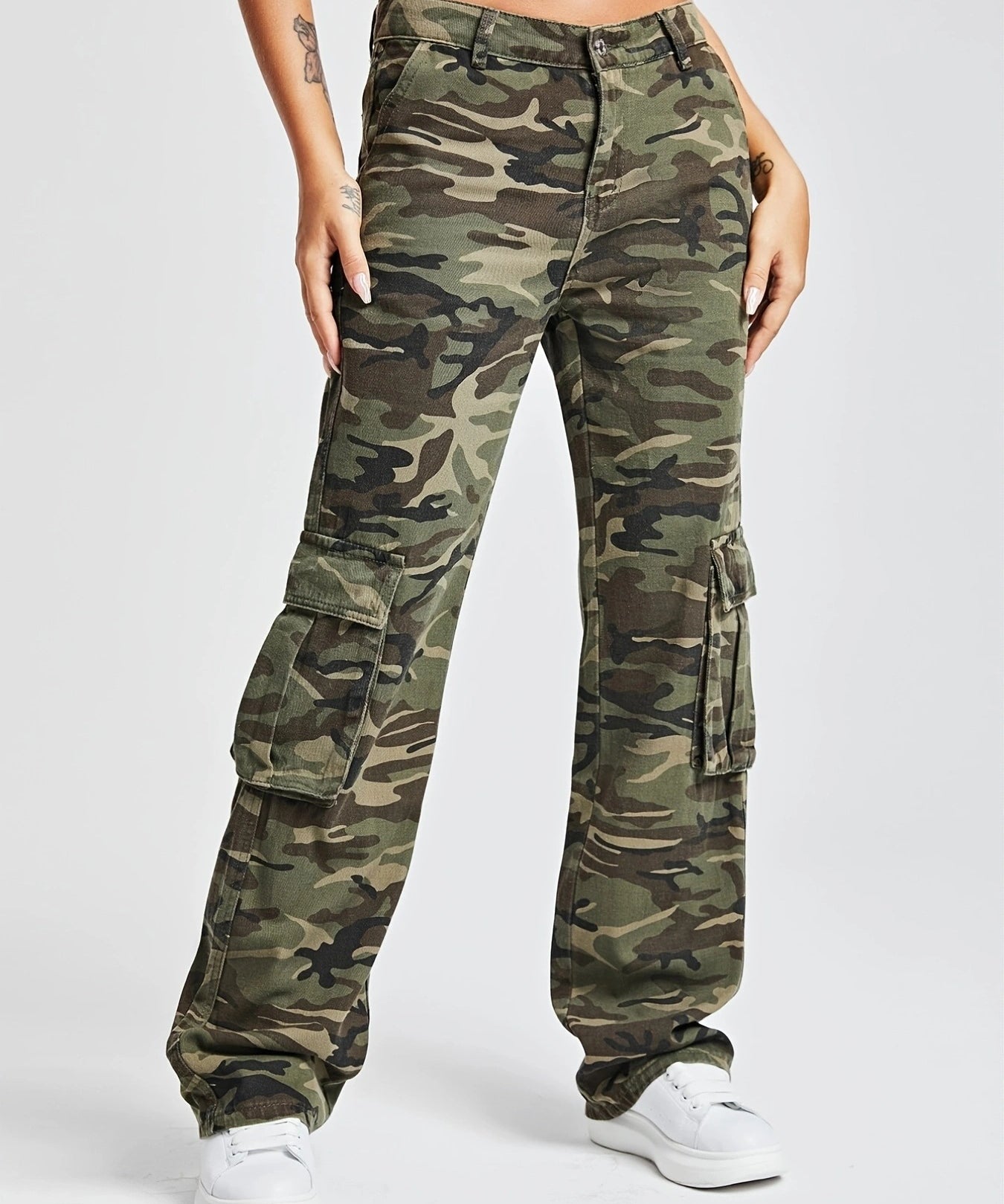 Camo cargo pants - Green by bornfocus