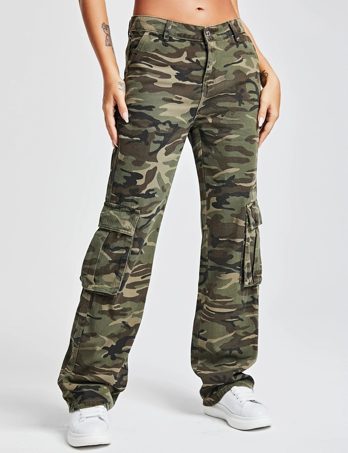 Camo cargo pants - Green by bornfocus