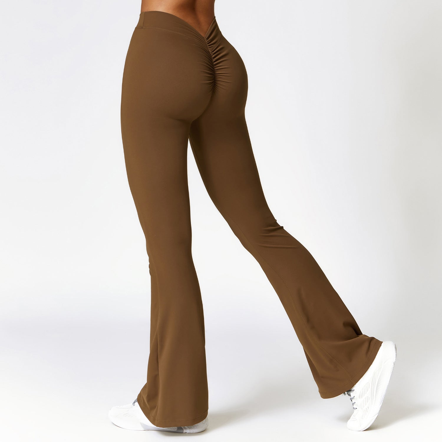 V Back Flare Leggings High Waist