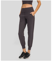 Loose straight-leg yoga pants by bornfocus