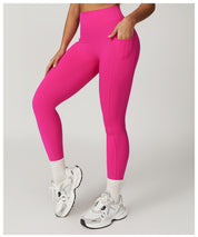 V Back Scrunch Leggings With Pocket
