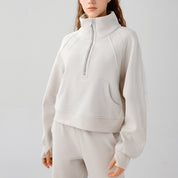 Fleece Thick Sports Sweatshirt by bornfocus