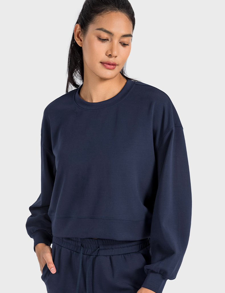 Casual Sweatshirt Loose Crewneck by bornfocus