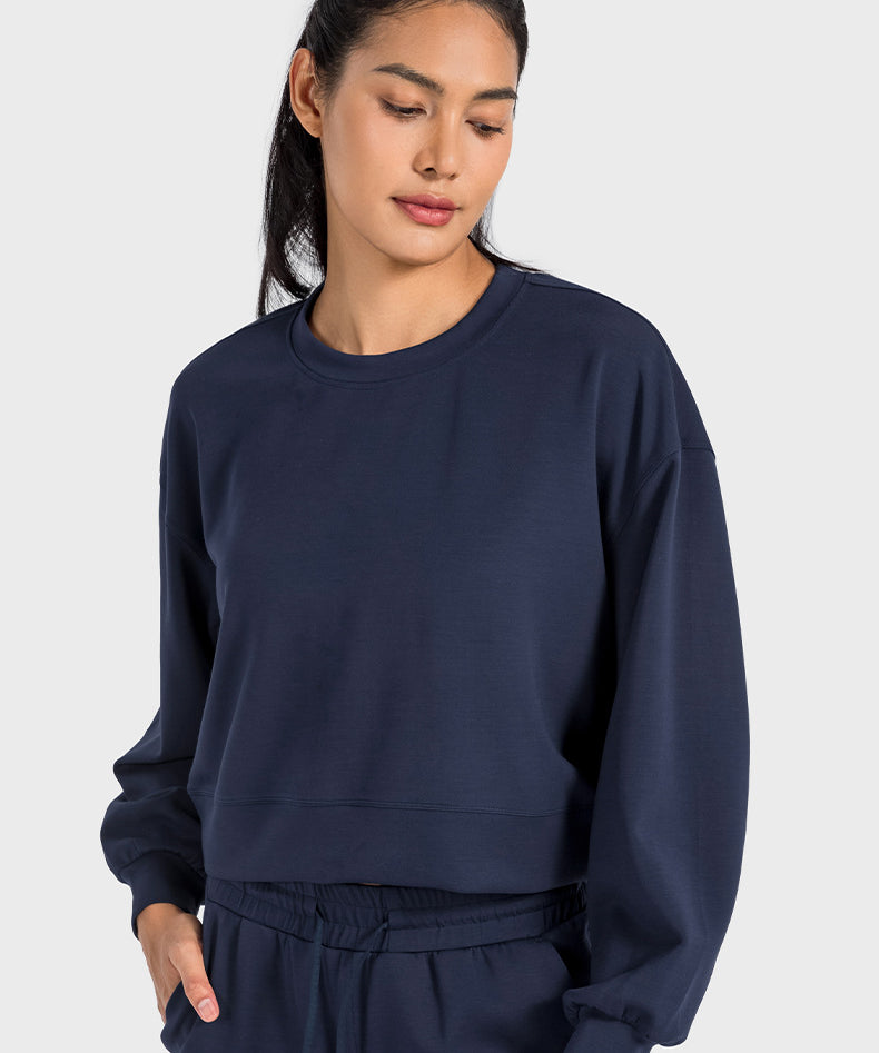 Casual Sweatshirt Loose Crewneck by bornfocus