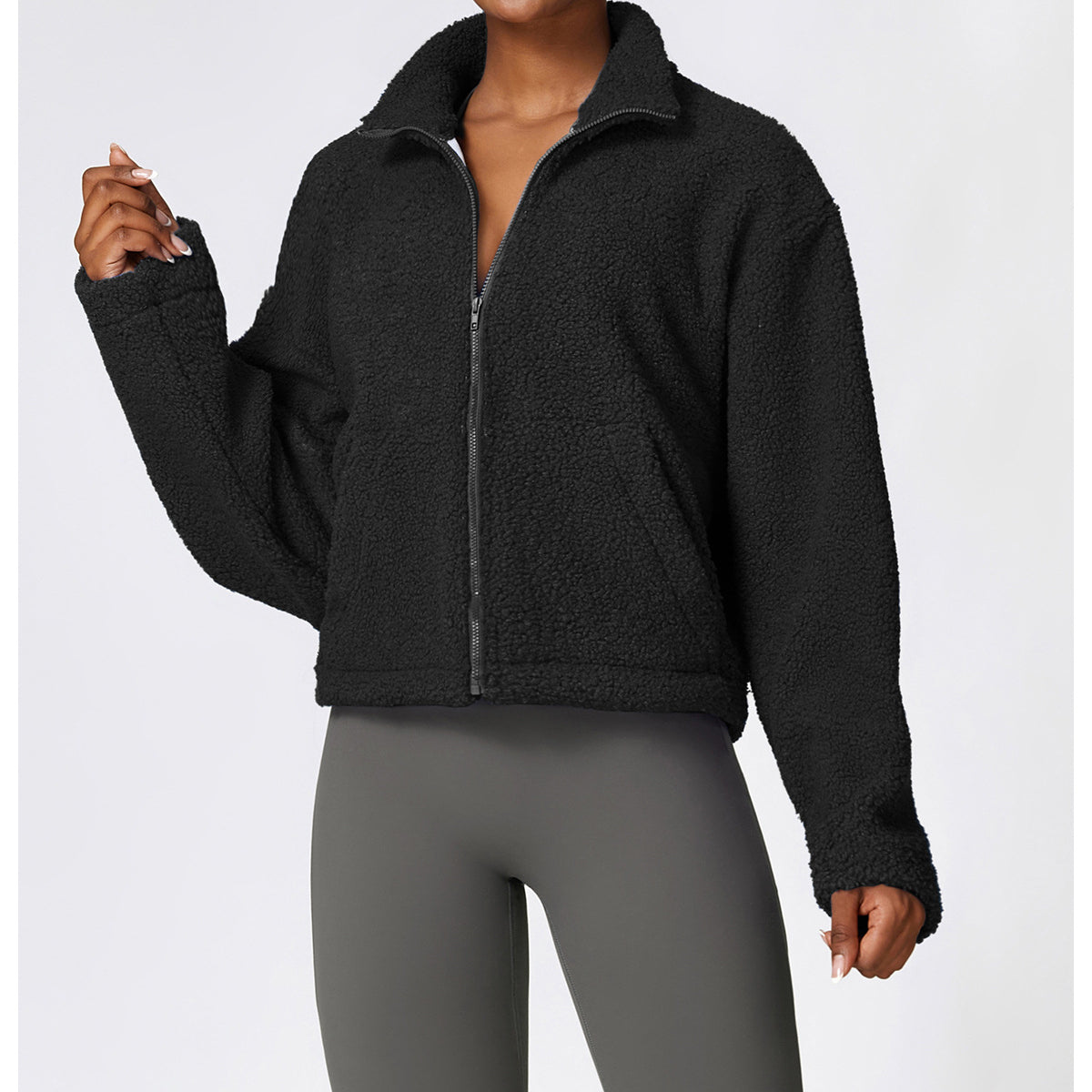 Sherpa Fleece Jacket by bornfocus