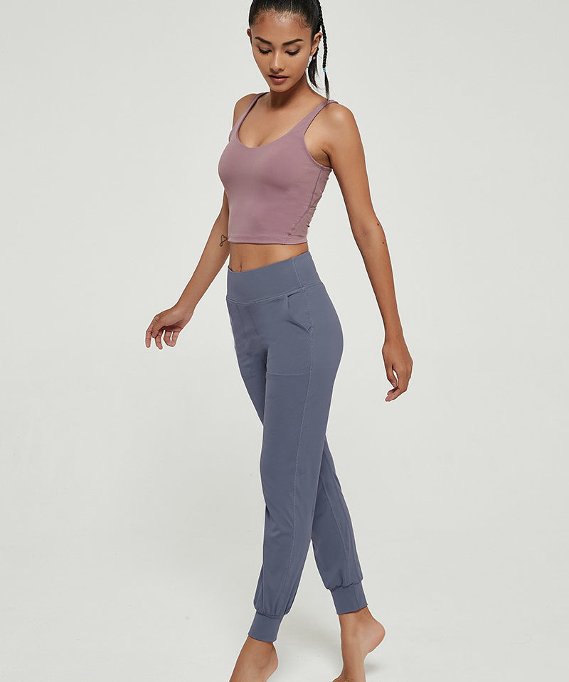 Cross-border Loose Sweatpants Yoga Pants by bornfocus