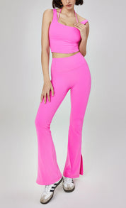 Pink Flare Pants by bornfocus