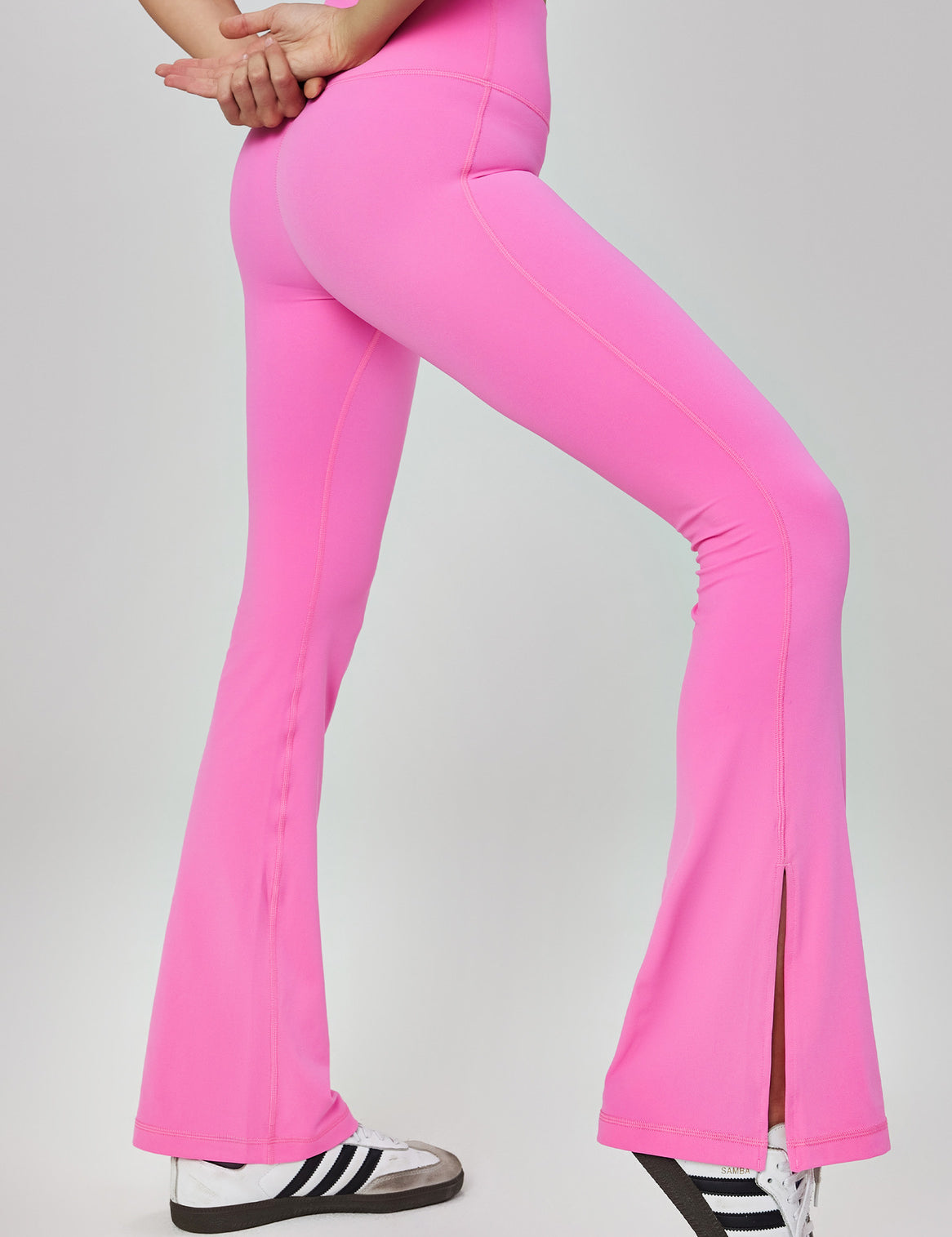 Pink Flare Pants by bornfocus