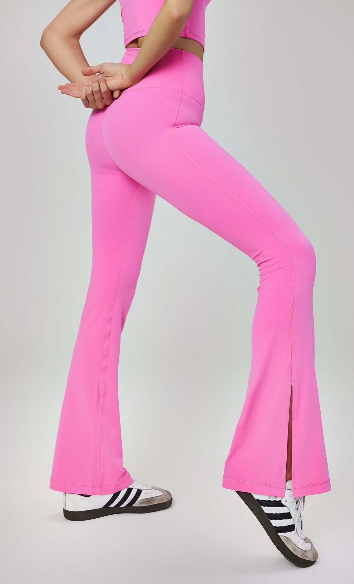 Pink Flare Pants by bornfocus