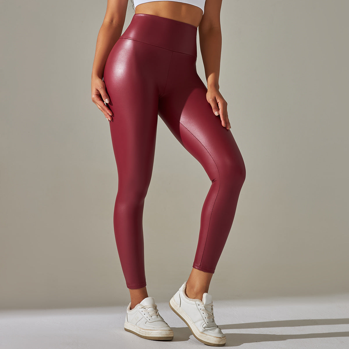 Commando Leggings Faux Leather by bornfocus