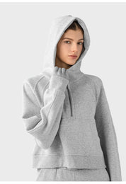 Hooded fleece sweatshirt by bornfocus