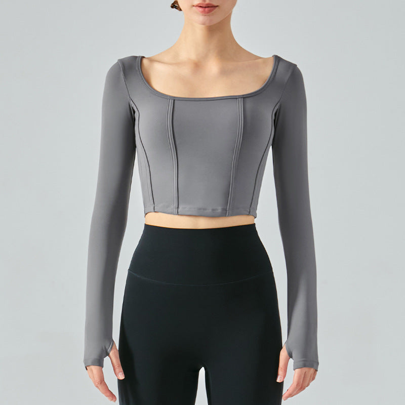 Alaya Breathable Training Top With Built-in Bra Padding by bornfocus