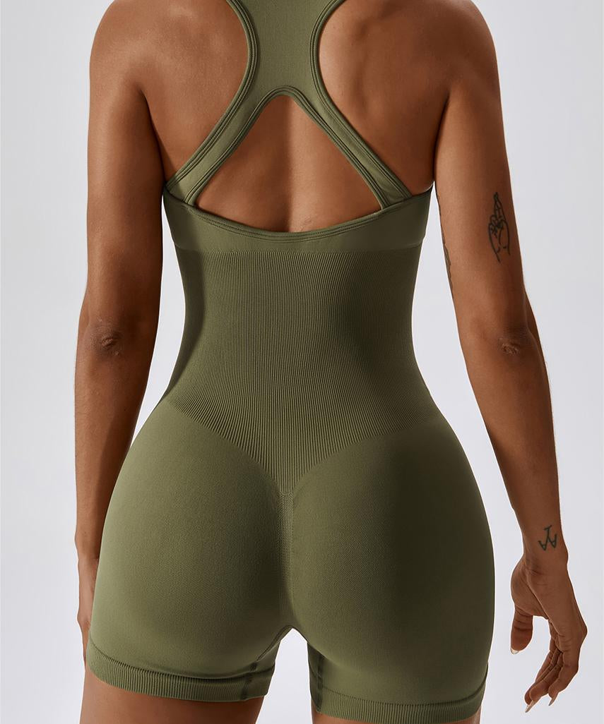 Seamless Racerback Athletic Romper by bornfocus