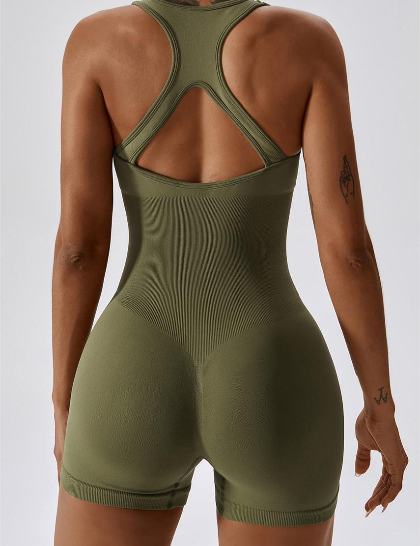 Seamless Racerback Athletic Romper by bornfocus